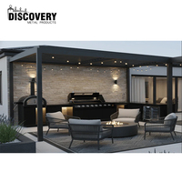 Pergola Minimaliste en Aluminium avec Drainage Avancé, Résistante aux Intempéries, Écologique, Autoportante