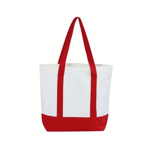 OEM Durable Plain Portable Eco-friendly Fashion Women's Personalized Canvas <b>Tote</b> Shopping <b>Bag</b> with Rope Pocket Reusable - Product Image 2