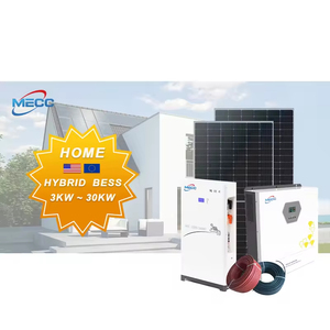Nuevo Kit de Panel Solar Monocristalino de Silicio de 5-30kW con Controlador MPPT, Microinversores de Onda Sinusoidal Pura de Iones de Litio - Product Image 1
