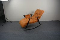 Fauteuil de massage 2025 de haute qualité pour chambre à coucher, salon, extérieur, en rotin PE, fauteuil à bascule confortable, fauteuil de détente, fauteuil de loisirs