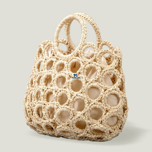 กระเป๋าถือผ้าคอตตอนแฟชั่นสำหรับผู้หญิงกระเป๋าผ้าทอเปิดจากซัพพลายเออร์เวียดนาม - Product Image 3