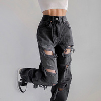 Pantalon OEM personnalisé pour femmes pantalon en jean stretch de grande taille pantalon cargo en jean respirant