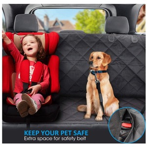 Housse de siège arrière de <span class=keywords><strong>voiture</strong></span> pour <span class=keywords><strong>chien</strong></span>, solide, 100% imperméable, tissu Oxford 600D, rembourrage <span class=keywords><strong>en</strong></span> coton PP, fond antidérapant, maille, point d'accès pour ceinture de sécurité - Product Image 1