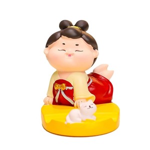 Support de téléphone en résine, figurine de dessin animé, décoration de bureau, cadeau pour la maison, le bureau, la chambre à coucher, style Dynastie Tang - Product Image 5