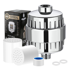 Filtre domestique 15-20 étapes pour éliminer le chlore, le fluorure et les métaux lourds, adoucisseur d'eau dure pour la douche et la purification - Product Image 5
