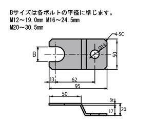 Plaques de fixation et pieds de nivellement en fer modèle P22 Iron-007 pour la prévention des ajustements des boulons JP Metric - Product Image 3