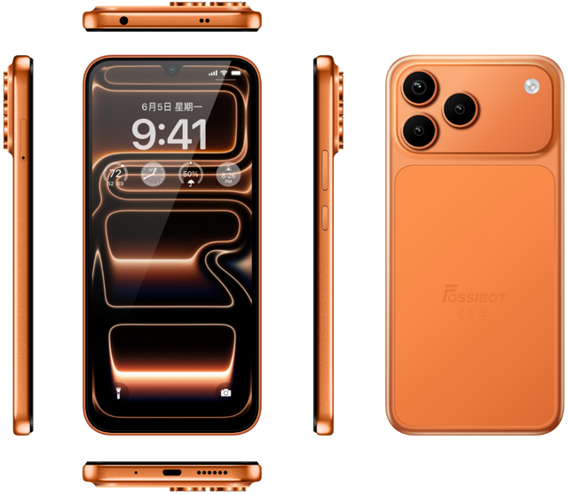 Fossibot C17 Original Android Smartphone 6.7'' Amoled 120Hz 5000mAh Battery Fast Charging Octa Core Dual Sim Mobile Phones