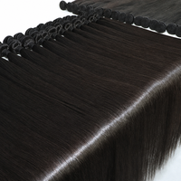 Extensiones de Cabello Humano Vietnamita Virgen al por Mayor, de un Solo Donante, con Cutícula Alineada, Cabello Liso Natural en Paquetes