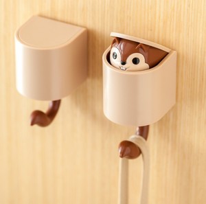 Trang chủ sáng tạo hài hước phim hoạt hình động vật sóc ẩn lưu trữ phòng tắm nhà bếp treo móc dán tường móc - Product Image 2