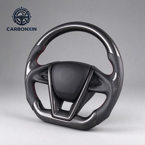 Volant sport en fibre de carbone forgée sur mesure à 3 branches en cuir pour Nissan Maxima 2007-2020 - Accessoires - Product Image 3