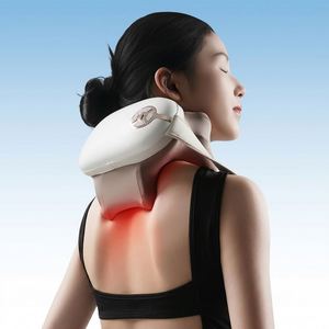 เครื่องนวดไหล่และคอ แบบนวดกล้ามเนื้อ Trapezius ด้วยการนวดแบบมือมนุษย์ พร้อมผ้าคลุมไหล่ บำบัดด้วยความร้อนบริเวณกระดูกสันหลังส่วนคอ ควบคุมด้วยรีโมทไร้สาย - Product Image 5