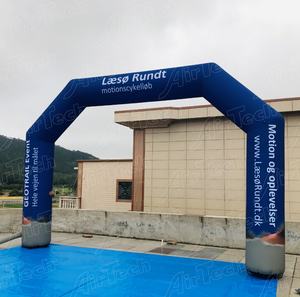 <span class=keywords><strong>Arche</strong></span> gonflable autoportante pour sponsor avec ligne de départ et d'arrivée, en tissu Oxford/PVC durable et imperméable, pour usage commercial - Product Image 2
