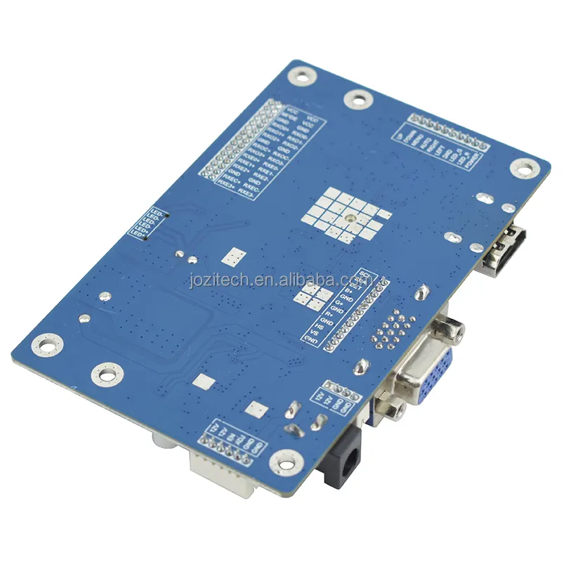 Placa controladora LCD ZYR60HTN02 de Jozitech para paneles de visualización de hasta 1920x1200 LVDS 2 canales, controlador LED integrado VGA de 2 canales