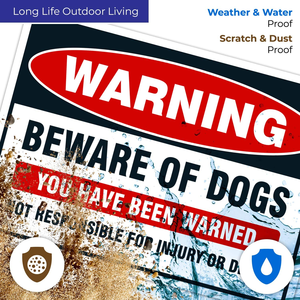 Cartello di Avvertimento 'Attenzione <span class=keywords><strong>Cane</strong></span>' in Alluminio Antiruggine, Segnale di Sicurezza per Esterni Personalizzabile per Cancelli/Recinzioni - Product Image 4