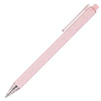 Stylo bille en paille de blé ABS, action facile par pression, pointe 1,0 mm, encre noire, écriture supérieure, couleur macaron