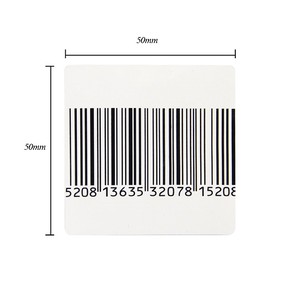 Etiqueta engomada de la alarma de 50MM EAS RF Etiqueta antirrobo de seguridad al por menor 8,2 MHz Etiqueta suave de código de barras autoadhesiva para supermercado - Product Image 3
