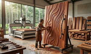 Porte en bois Meranti de qualité supérieure, robuste, durable, finition lisse, intérieur/extérieur, taille personnalisée, design moderne classique, mobilier de maison - Product Image 5