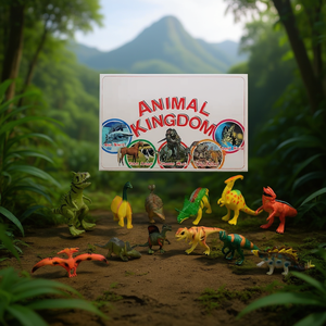 Ensemble de figurines de dinosaures du Royaume Animal, 11 cm, 4 pièces, jouet éducatif pour enfants - Product Image 3