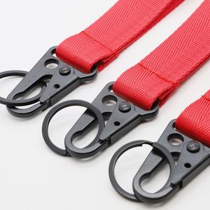 Custom Short Lanyards for Luxury Car Brands Wholesale Silk Screen Printed Nylon Keychain Lanyard with Carabiner - Product Image 2