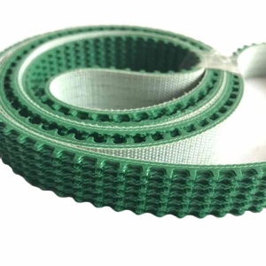 Sabuk konveyor PVC hijau dengan permukaan kasar dan pola rumput sabuk datar jenis penyangga OEM dapat disesuaikan - Product Image 5