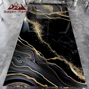 แผ่นผนังพีวีซีลายหินอ่อนเคลือบเงาอย่างดี กันน้ำและกันความชื้น ยี่ห้อเวยอน - Product Image 1