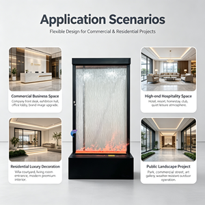Pantalla Decorativa de <span class=keywords><strong>Cascada</strong></span> Interior Personalizable con Luz LED, Pared de <span class=keywords><strong>Agua</strong></span>, <span class=keywords><strong>Cascada</strong></span> - Product Image 5