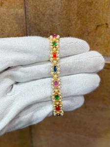 Luxury Jaipuri Gold Plated Pearl <b>Bracelet</b> Handmade handsetted Indian Fashion Jewelry Wholesale Supplier OEM ODM Exporter - Product Image 5