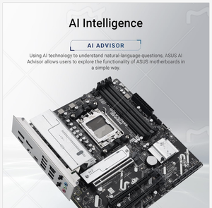 ASU PRIME B840M-A WIFIマザーボード用<span class=keywords><strong>AMD</strong></span> B840 AM5 <span class=keywords><strong>DDR5</strong></span> 7600 2xDP用3x M2 USB3.2 WiFi 6E AURA RGB 2.5Gbit LAN MATX 5X - Product Image 2