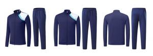 Ensemble de survêtement de football pour hommes, dernière collection, maillot de club à manches longues, confortable et respirant, veste et pantalon de football - Product Image 3