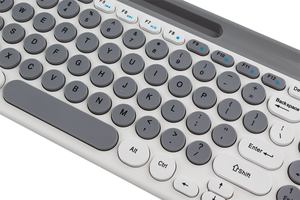 2025 New ZYG-806 Wireless Dual Mode Rechargeable Keyboard and Mouse Set Punk Retro Round Business <b>Office</b> <b>Computer</b> Wireless Keybo - Product Image 5
