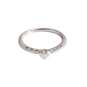 Bague en argent sterling 925, anneaux en forme de cœur, bijoux faits à la main, commande en vrac, vente en gros - Product Image 3