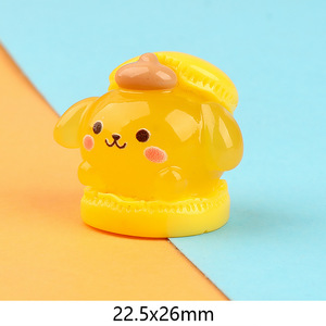 Accesorios para Carcasas de Teléfono Móvil con Cuentas de Resina Acrílica, Diseño de Animales 3D Luminosos, Estilo Macaron, 22.5x26mm - Product Image 5