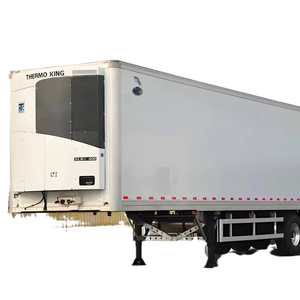 รถกึ่งพ่วงกึ่งพ่วงสำหรับ40ft รถกึ่งพ่วงตู้เย็นเหล็ก3เพลาสำหรับการขนส่งอาหารที่เน่าเสียง่าย - Product Image 5