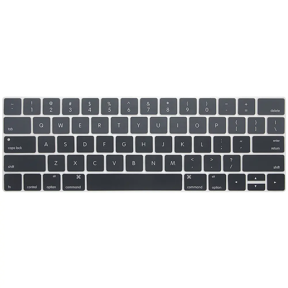 Custom Silicone English Keyboard Cover laptop skin for macbook Pro with 13 Touch Bar A1706 A2159 keyboard protective film