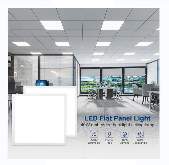 Surface Mounted 6000K square 60x60 AC100-130V 40W 0-10V Dimmable Led Panel Light