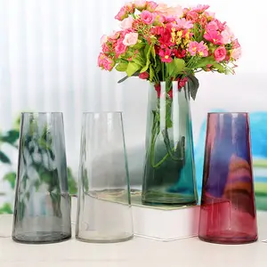 Домашнее офисное цветное цветочное гидропонное растение гиацинт настольное украшение конусная стеклянная ваза