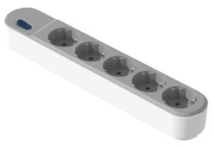 FR-PP Fire Retardant Material 16A Europe Type 5 Outlets <b>Extension</b> <b>Socket</b> Full Copper Safety Shutter Power Strip Factory Supplier - Product Image 2