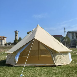 Tente de camping gonflable quatre saisons en tissu Oxford, <span class=keywords><strong>yourte</strong></span> de luxe, pop-up, avec ouverture pour poêle, pour glamping familial et fêtes, 3-4 personnes - Product Image 4
