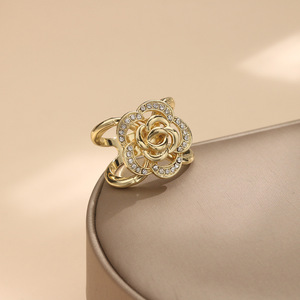 Nouveau petit fermoir écharpe fleur Rose petite écharpe carrée pour fixer le foulard, nouer le noeud, fermoir <span class=keywords><strong>ruban</strong></span> polyvalent Mini vêtements - Product Image 5