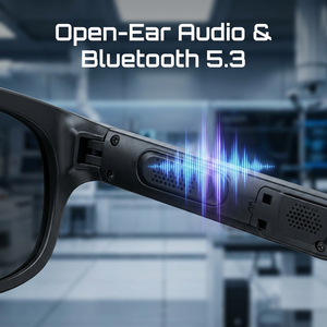 <span class=keywords><strong>Lunettes</strong></span> audio intelligentes à double batterie 140 mAh, longue autonomie, Bluetooth 5.3, <span class=keywords><strong>lunettes</strong></span> connectées - Product Image 5