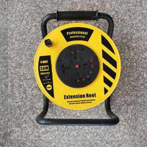 Enrouleur de câble universel <span class=keywords><strong>professionnel</strong></span> 4 voies câble Long MAX <span class=keywords><strong>50M</strong></span> pour l'utilisation de bâtiment de jardin prise US/EU/UK/Italie disponible norme IEC - Product Image 4