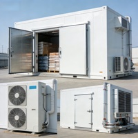 Chambre froide commerciale sur mesure à haute efficacité, unité de réfrigération pour chambre froide, chambre froide de plain-pied