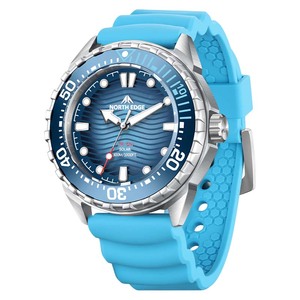 Reloj de Cuarzo Deportivo DF NORTH EDGE TRITON, Resistente al Agua, de Acero Inoxidable, con Luz Solar, Batería de Larga Duración, Giratorio, para Buceo - Product Image 1