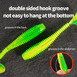 Chilent mềm câu cá thu hút giả giòi 35/60/70mm 1.5-5g nhân tạo giữa và dưới lớp nước Mồi Câu Cá hấp dẫn thực phẩm - Product Image 2