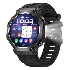 Montre connectée KC91 2025 avec lampe de poche, écran de 1,39 pouce, étanche à 30 m, GPS sportif Ghatgpt, montre intelligente pour hommes - Product Image 6