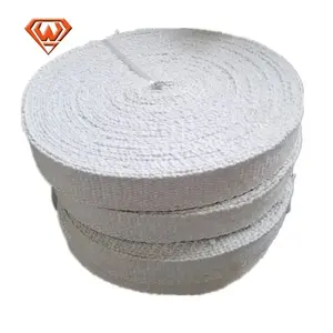 High Quality Fireproof Insulation Ceramic Fibre Tapes With Glassfiber And Stainless Steel Wire Reinforced