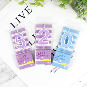 Numéros en forme de fête <span class=keywords><strong>Happy</strong></span> Decoration Cake Bougies d'anniversaire décoratives pour enfants - Product Image 6
