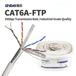 Cavo di Rete LAN CAT6A FTP in Rame Solido di Alta Qualità, 305m, 10Gbps, Schermato con Foglio Metallico, per Ufficio, <span class=keywords><strong>Ethernet</strong></span> Cat <span class=keywords><strong>6a</strong></span> - Product Image 5