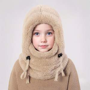 Çocuklar İçin Kışlık Sıcak ve Rüzgar Geçirmez Entegre Koruyucu Şapka Çocuk Kalın Örgü Şapka - Product Image 1