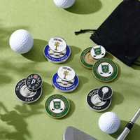 Marqueur de balle de golf PRIMUS GOLF, aimanté, en deux parties, en métal émaillé, motif personnalisé, accessoire de golf haut de gamme, souvenir